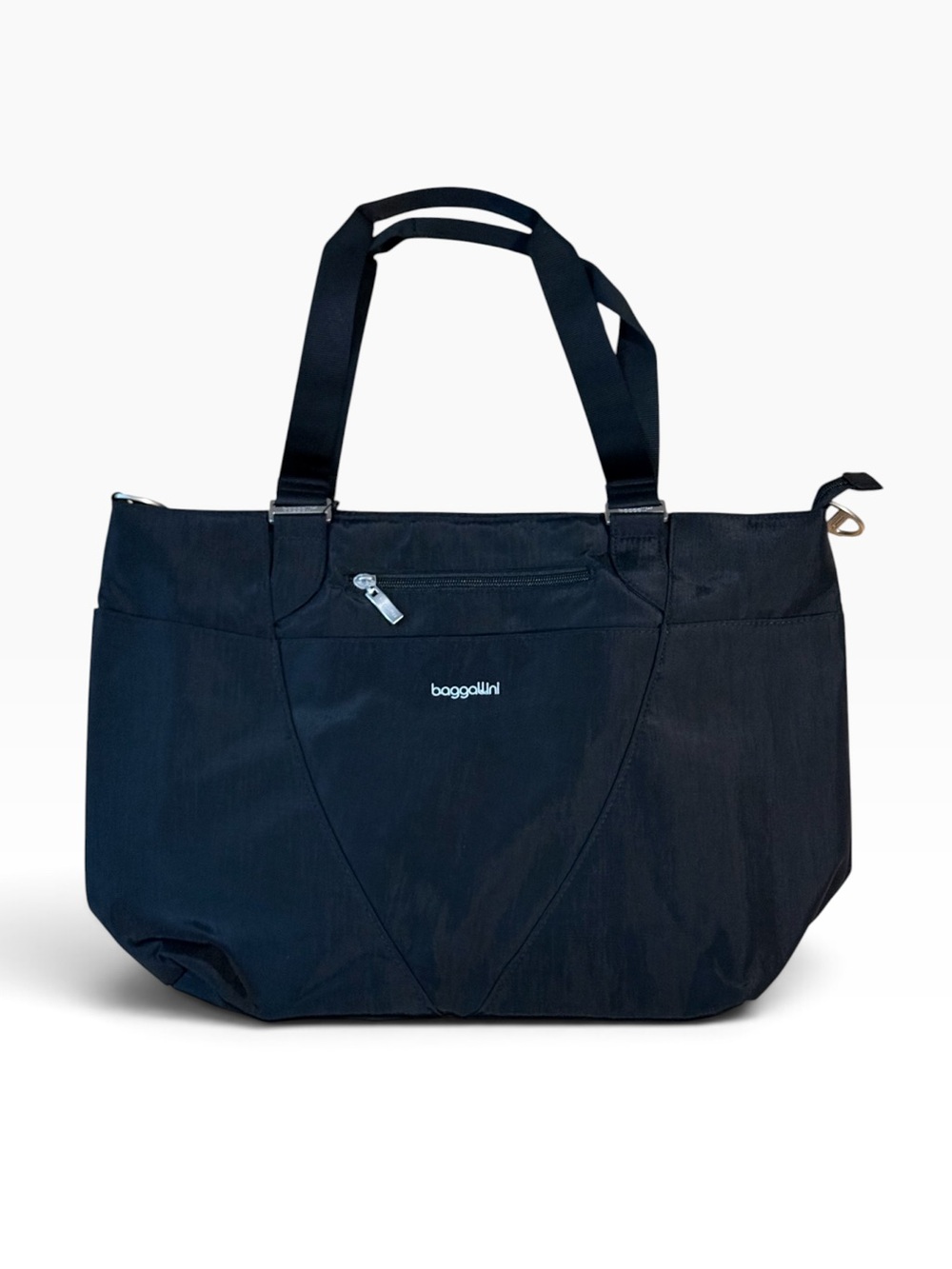NWT Baggallini Avenue Tote Black Laptop Travel Work Bag Crossbody